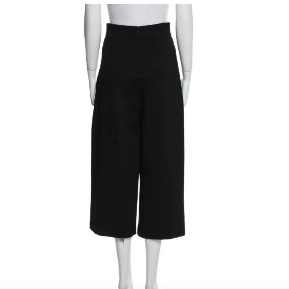 Tibi High Waisted Wide Legged Cropped Slacks - Picture 3 of 10